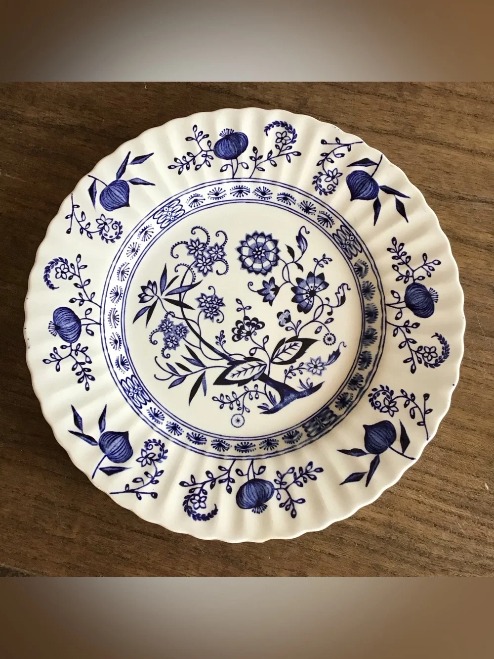 Vintage Nordic Blue Ironstone 10” Dinner Plate England